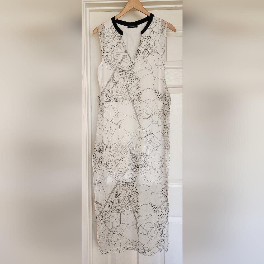 Cop.Copine Drake V-Neck Sheer Dress Size 38/8 - Picture 3 of 11